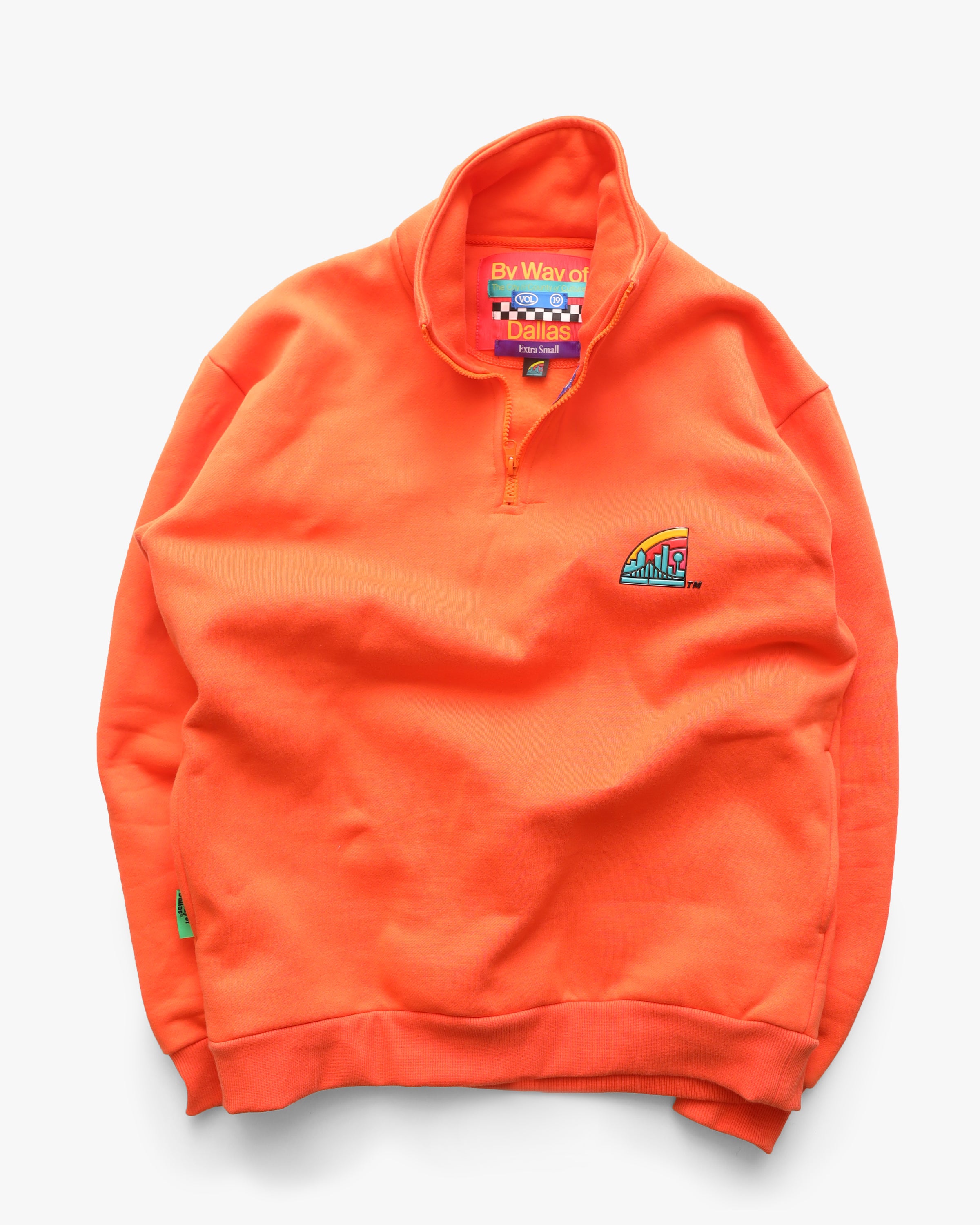 BWoD Logo Quarter Zip, Orange – By Way of Dallas